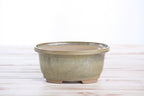 Willow Bonsai Ceramics Fat Bonsai Pot 5.5 Inch – Bold Oval Ceramic Bonsai & Succulent Planter with Accentuated Rim, High‑Fired Frost‑Proof Stoneware, Handmade in USA (Copenhagen)