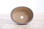 Willow Bonsai Ceramics Fat Bonsai Pot 5.5 Inch – Bold Oval Ceramic Bonsai & Succulent Planter with Accentuated Rim, High‑Fired Frost‑Proof Stoneware, Handmade in USA (Ocean)