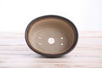 Willow Bonsai Ceramics Fat Bonsai Pot 5.5 Inch – Bold Oval Ceramic Bonsai & Succulent Planter with Accentuated Rim, High‑Fired Frost‑Proof Stoneware, Handmade in USA (Avocado)