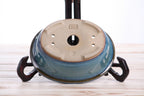 Willow Bonsai Ceramics Fat Bonsai Pot 6.5 Inch – Bold Oval Ceramic Bonsai & Succulent Planter with Accentuated Rim, High‑Fired Frost‑Proof Stoneware, Handmade in USA (Peacock)