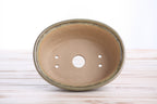Willow Bonsai Ceramics Fat Bonsai Pot 6.5 Inch – Bold Oval Ceramic Bonsai & Succulent Planter with Accentuated Rim, High‑Fired Frost‑Proof Stoneware, Handmade in USA (Copenhagen)