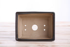 Willow Bonsai Ceramics Rectangle Deep Bonsai Pot 6 Inch – Higher‑Profile Rectangular Ceramic Bonsai & Succulent Planter with Accentuated Rim, High‑Fired Frost‑Proof Stoneware, Handmade in USA (Avocado)