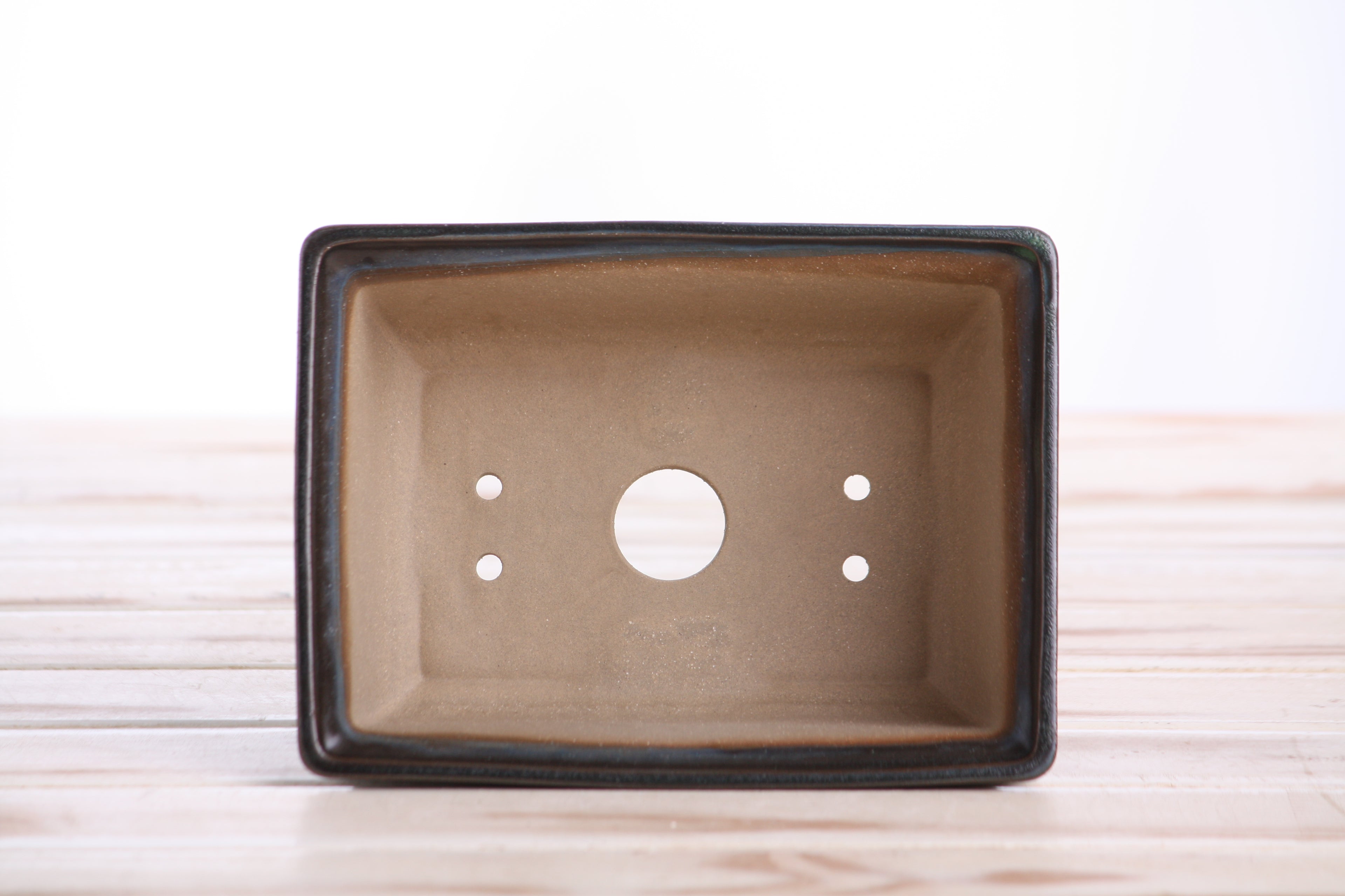 Willow Bonsai Ceramics Rectangle Deep Bonsai Pot 6 Inch – Higher‑Profile Rectangular Ceramic Bonsai & Succulent Planter with Accentuated Rim, High‑Fired Frost‑Proof Stoneware, Handmade in USA (Avocado)