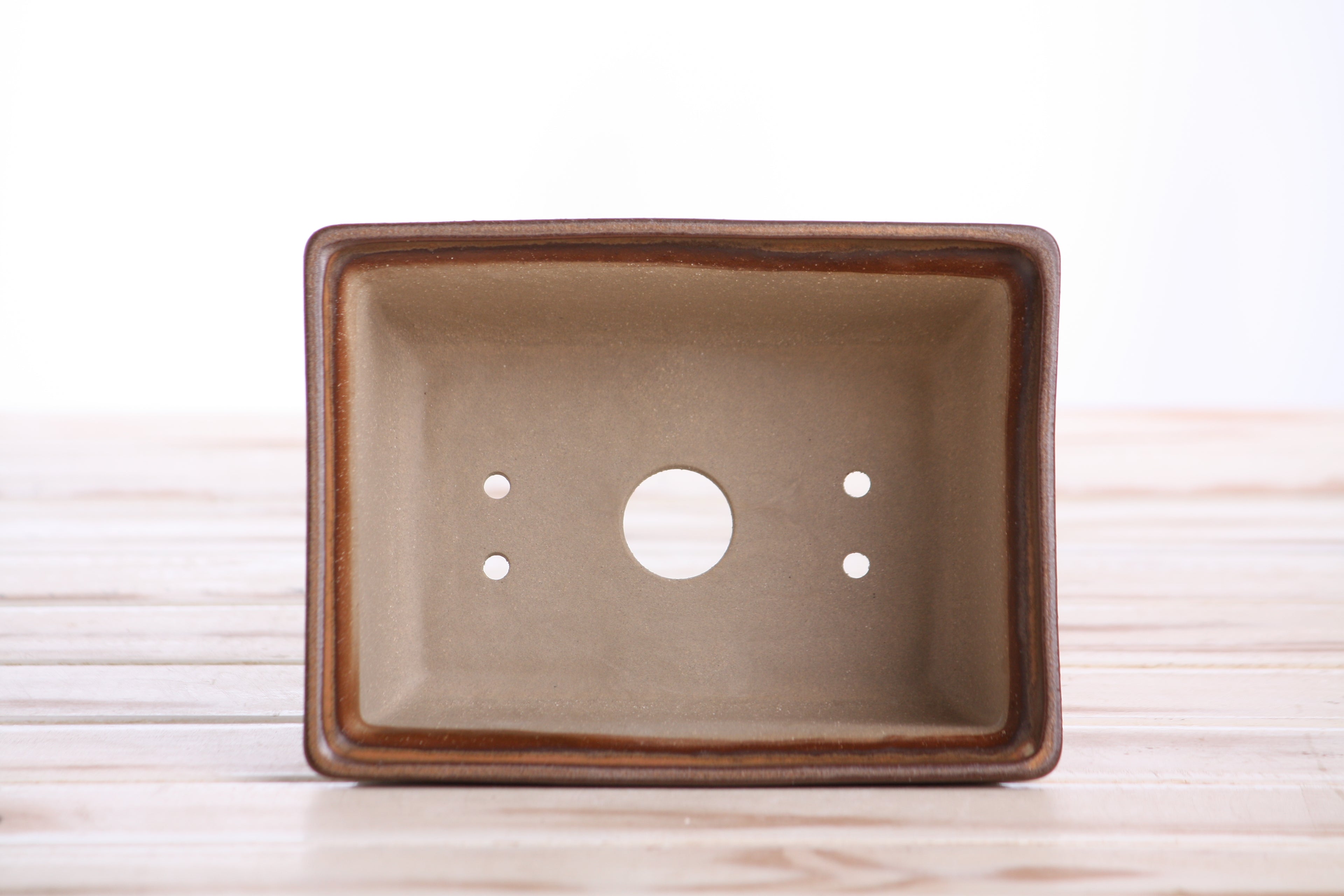 Willow Bonsai Ceramics Rectangle Deep Bonsai Pot 6 Inch – Higher‑Profile Rectangular Ceramic Bonsai & Succulent Planter with Accentuated Rim, High‑Fired Frost‑Proof Stoneware, Handmade in USA (Deep Stone)