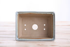 Willow Bonsai Ceramics Rectangle Deep Bonsai Pot 6 Inch – Higher‑Profile Rectangular Ceramic Bonsai & Succulent Planter with Accentuated Rim, High‑Fired Frost‑Proof Stoneware, Handmade in USA (Glacier)