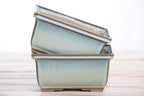 Willow Bonsai Ceramics Rectangle Deep Bonsai Pot 6 Inch – Higher‑Profile Rectangular Ceramic Bonsai & Succulent Planter with Accentuated Rim, High‑Fired Frost‑Proof Stoneware, Handmade in USA (Glacier)