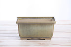 Willow Bonsai Ceramics Rectangle Deep Bonsai Pot 6 Inch – Higher‑Profile Rectangular Ceramic Bonsai & Succulent Planter with Accentuated Rim, High‑Fired Frost‑Proof Stoneware, Handmade in USA (Copenhagen)