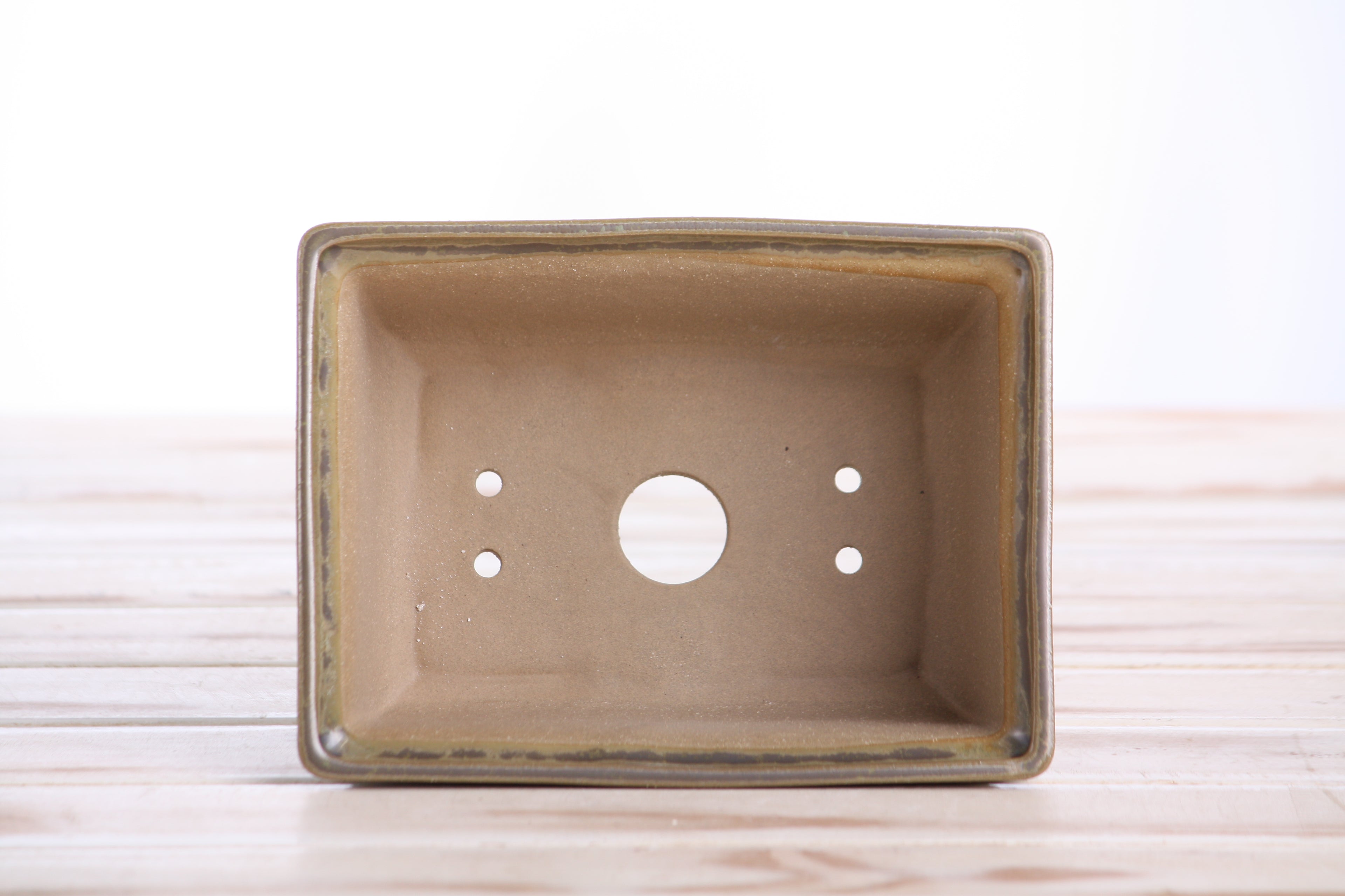 Willow Bonsai Ceramics Rectangle Deep Bonsai Pot 6 Inch – Higher‑Profile Rectangular Ceramic Bonsai & Succulent Planter with Accentuated Rim, High‑Fired Frost‑Proof Stoneware, Handmade in USA (Copenhagen)