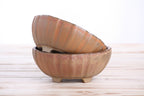 Willow Bonsai Ceramics Lily Bonsai Pot 6 Inch – Sculpted Rounded Ceramic Bonsai & Succulent Planter with Wavy Profile, High‑Fired Frost‑Proof Stoneware, Handmade in USA (Deep Stone)