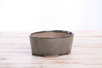 Willow Bonsai Ceramics Oval A Bonsai Pot 6 Inch – Straight‑Sided Oval Ceramic Bonsai & Succulent Planter, High‑Fired Frost‑Proof Stoneware with Drainage & Wiring Holes, Handmade in USA (Starry Night)