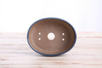 Willow Bonsai Ceramics Oval A Bonsai Pot 6 Inch – Straight‑Sided Oval Ceramic Bonsai & Succulent Planter, High‑Fired Frost‑Proof Stoneware with Drainage & Wiring Holes, Handmade in USA (Peacock 2025)