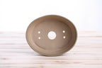 Willow Bonsai Ceramics Oval A Bonsai Pot 6 Inch – Straight‑Sided Oval Ceramic Bonsai & Succulent Planter, High‑Fired Frost‑Proof Stoneware with Drainage & Wiring Holes, Handmade in USA (Speckled Moss)