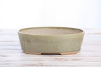 Willow Bonsai Ceramics Oval A Bonsai Pot 8 Inch – Straight‑Sided Oval Ceramic Bonsai & Succulent Planter, High‑Fired Frost‑Proof Stoneware with Drainage & Wiring Holes, Handmade in USA (Copenhagen)