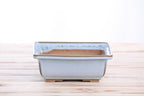 Willow Bonsai Ceramics Square Bonsai Pot 6 Inch – Low‑Profile Square Ceramic Bonsai & Succulent Planter with Accentuated Rim, High‑Fired Frost‑Proof Stoneware, Handmade in USA (Glacier)