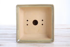 Willow Bonsai Ceramics Square Bonsai Pot 6 Inch – Low‑Profile Square Ceramic Bonsai & Succulent Planter with Accentuated Rim, High‑Fired Frost‑Proof Stoneware, Handmade in USA (Copenhagen)