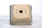 Willow Bonsai Ceramics Square Bonsai Pot 6 Inch – Low‑Profile Square Ceramic Bonsai & Succulent Planter with Accentuated Rim, High‑Fired Frost‑Proof Stoneware, Handmade in USA (Copenhagen)