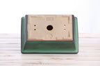 Willow Bonsai Ceramics Rectangle Bonsai Pot 8 Inch – Lower‑Profile Rectangular Ceramic Bonsai & Succulent Planter with Accentuated Rim, High‑Fired Frost‑Proof Stoneware, Handmade in USA (Avocado)