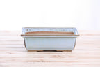 Willow Bonsai Ceramics Rectangle Bonsai Pot 8 Inch – Lower‑Profile Rectangular Ceramic Bonsai & Succulent Planter with Accentuated Rim, High‑Fired Frost‑Proof Stoneware, Handmade in USA (Glacier)