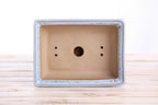 Willow Bonsai Ceramics Rectangle Bonsai Pot 8 Inch – Lower‑Profile Rectangular Ceramic Bonsai & Succulent Planter with Accentuated Rim, High‑Fired Frost‑Proof Stoneware, Handmade in USA (Glacier)