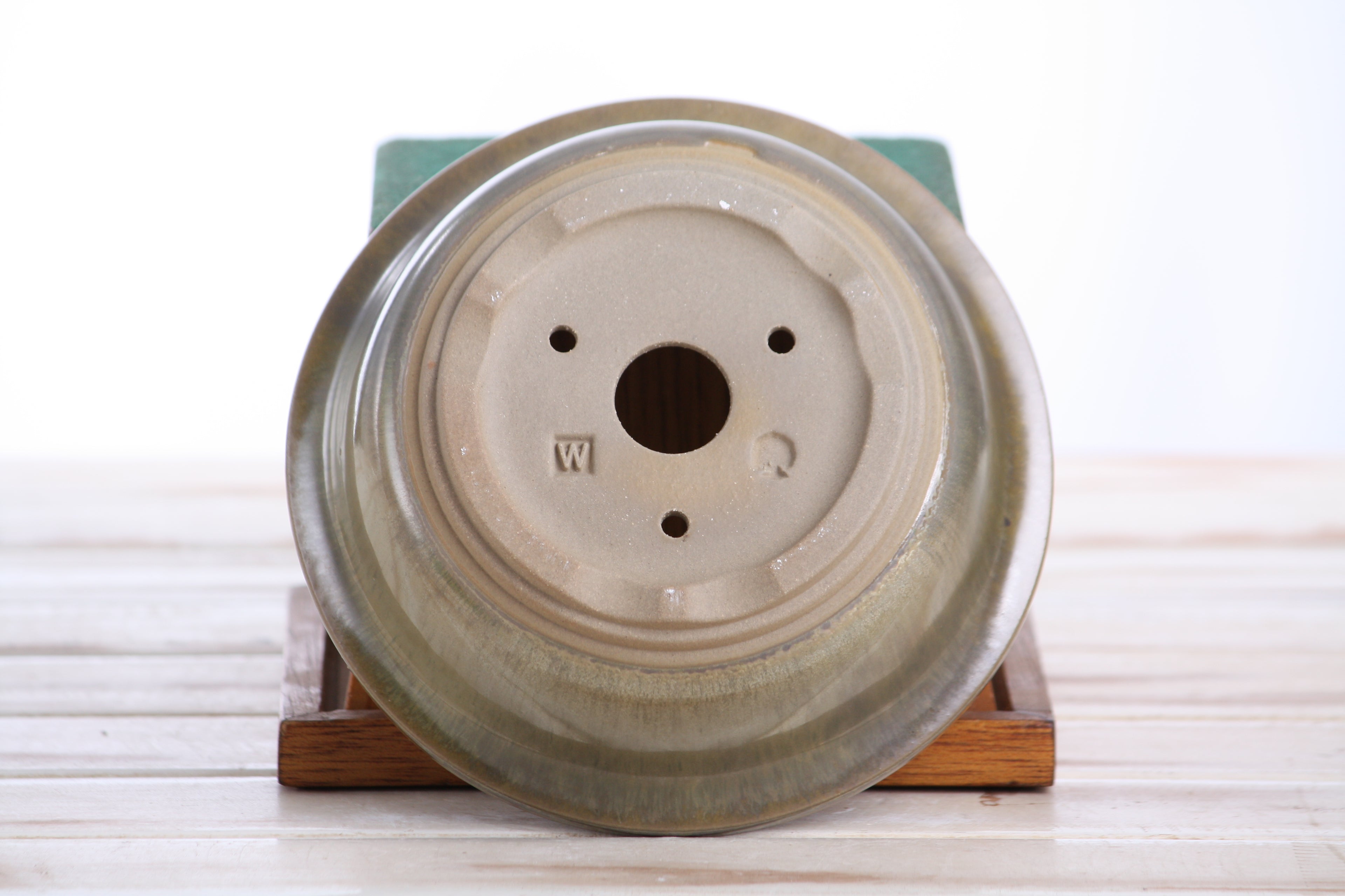 Willow Bonsai Ceramics Round Bonsai Pot 6 Inch – Round Ceramic Bonsai & Succulent Planter with Accentuated Rim and Sculpted Foot Ring, High‑Fired Frost‑Proof Stoneware, Handmade in USA (Copenhagen)
