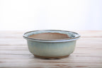 Willow Bonsai Ceramics Round Bonsai Pot 6 Inch – Round Ceramic Bonsai & Succulent Planter with Accentuated Rim and Sculpted Foot Ring, High‑Fired Frost‑Proof Stoneware, Handmade in USA (Glacier)