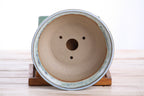 Willow Bonsai Ceramics Round Bonsai Pot 6 Inch – Round Ceramic Bonsai & Succulent Planter with Accentuated Rim and Sculpted Foot Ring, High‑Fired Frost‑Proof Stoneware, Handmade in USA (Glacier)