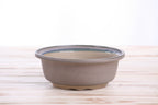 Willow Bonsai Ceramics Round Bonsai Pot 6 Inch – Round Ceramic Bonsai & Succulent Planter with Accentuated Rim and Sculpted Foot Ring, High‑Fired Frost‑Proof Stoneware, Handmade in USA (Ocean)
