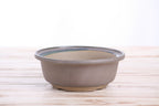Willow Bonsai Ceramics Round Bonsai Pot 6 Inch – Round Ceramic Bonsai & Succulent Planter with Accentuated Rim and Sculpted Foot Ring, High‑Fired Frost‑Proof Stoneware, Handmade in USA (Ocean)