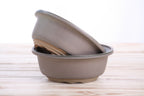 Willow Bonsai Ceramics Round Bonsai Pot 6 Inch – Round Ceramic Bonsai & Succulent Planter with Accentuated Rim and Sculpted Foot Ring, High‑Fired Frost‑Proof Stoneware, Handmade in USA (Ocean)