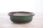 Willow Bonsai Ceramics Round Bonsai Pot 7 Inch – Round Ceramic Bonsai & Succulent Planter with Accentuated Rim and Sculpted Foot Ring, High‑Fired Frost‑Proof Stoneware, Handmade in USA (Avocado)