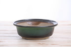Willow Bonsai Ceramics Round Bonsai Pot 7 Inch – Round Ceramic Bonsai & Succulent Planter with Accentuated Rim and Sculpted Foot Ring, High‑Fired Frost‑Proof Stoneware, Handmade in USA (Avocado)
