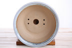 Willow Bonsai Ceramics Round Bonsai Pot 7 Inch – Round Ceramic Bonsai & Succulent Planter with Accentuated Rim and Sculpted Foot Ring, High‑Fired Frost‑Proof Stoneware, Handmade in USA (Glacier)