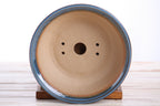 Willow Bonsai Ceramics Round Bonsai Pot 7 Inch – Round Ceramic Bonsai & Succulent Planter with Accentuated Rim and Sculpted Foot Ring, High‑Fired Frost‑Proof Stoneware, Handmade in USA (Peacock)