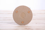 Willow Bonsai Ceramic Coaster – 4 Inch Handmade Stoneware Drink Coaster with Indented Moat Design, Willow Logo Detail, Cork Backing Pads, Made in Colorado, USA (Red)