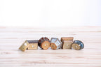 Willow Bonsai Ceramics 1.5 Inch Shito Bonsai Pot Set of 6 – Mini Handmade Ceramic Bonsai & Succulent Pots, High‑Fired Stoneware with Drainage, Made in USA (Set A)