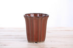 Willow Bonsai Ceramics Flower Design Cascade Bonsai Pot 4.5 Inch – Elegant Tall Ceramic Bonsai & Succulent Planter, High‑Fired Frost‑Proof Stoneware with Drainage & Wiring Holes, Handmade in USA (Sunset)