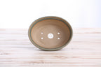 Willow Bonsai Ceramics Oval B Bonsai Pot 5.5 Inch – Tapered Oval Ceramic Bonsai & Succulent Planter with Accentuated Rim, High‑Fired Frost‑Proof Stoneware, Handmade in USA (Speckled Moss)