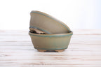 Willow Bonsai Ceramics Oval B Bonsai Pot 5.5 Inch – Tapered Oval Ceramic Bonsai & Succulent Planter with Accentuated Rim, High‑Fired Frost‑Proof Stoneware, Handmade in USA (Speckled Moss)