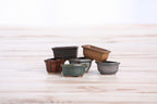 Willow Bonsai Ceramics 1.5 Inch Shito Magnet Set of 6 – Mini Handmade Ceramic Bonsai Pot Magnets, Reactive Glaze Finish, Unique Decorative Pots, Made in USA