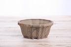 Willow Bonsai Ceramics Flower Design Bonsai Pot 4.5 Inch – Elegant Ceramic Bonsai & Succulent Planter, High‑Fired Frost‑Proof Stoneware with Drainage & Wiring Holes, Handmade in USA (Limited Edition 3)