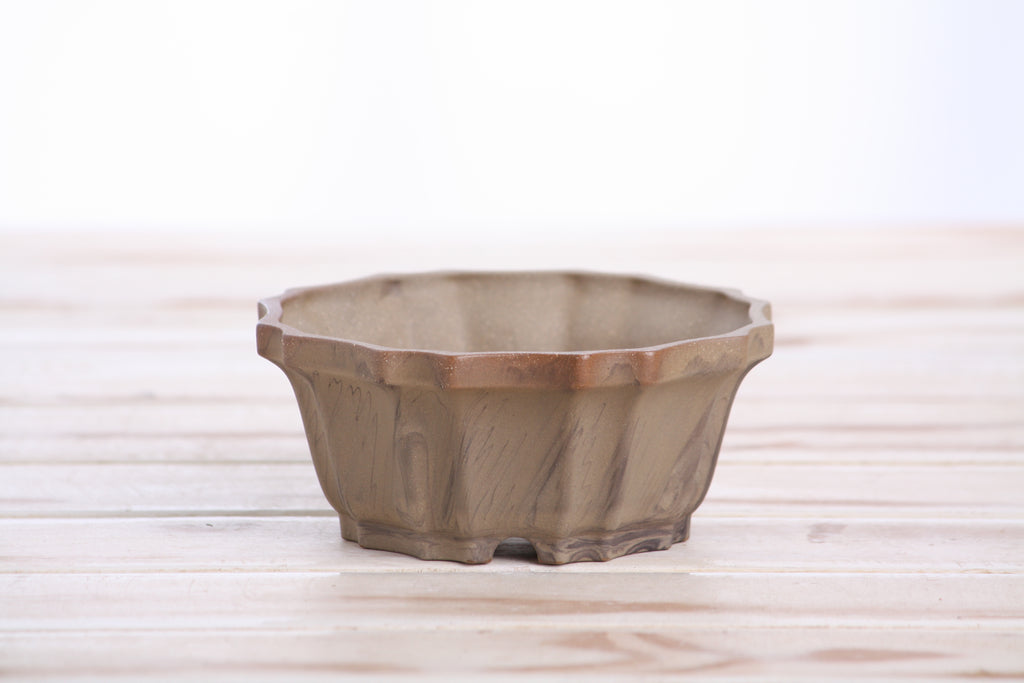 Willow Bonsai Ceramics Flower Design Bonsai Pot 4.5 Inch – Elegant Ceramic Bonsai & Succulent Planter, High‑Fired Frost‑Proof Stoneware with Drainage & Wiring Holes, Handmade in USA (Limited Edition 3)