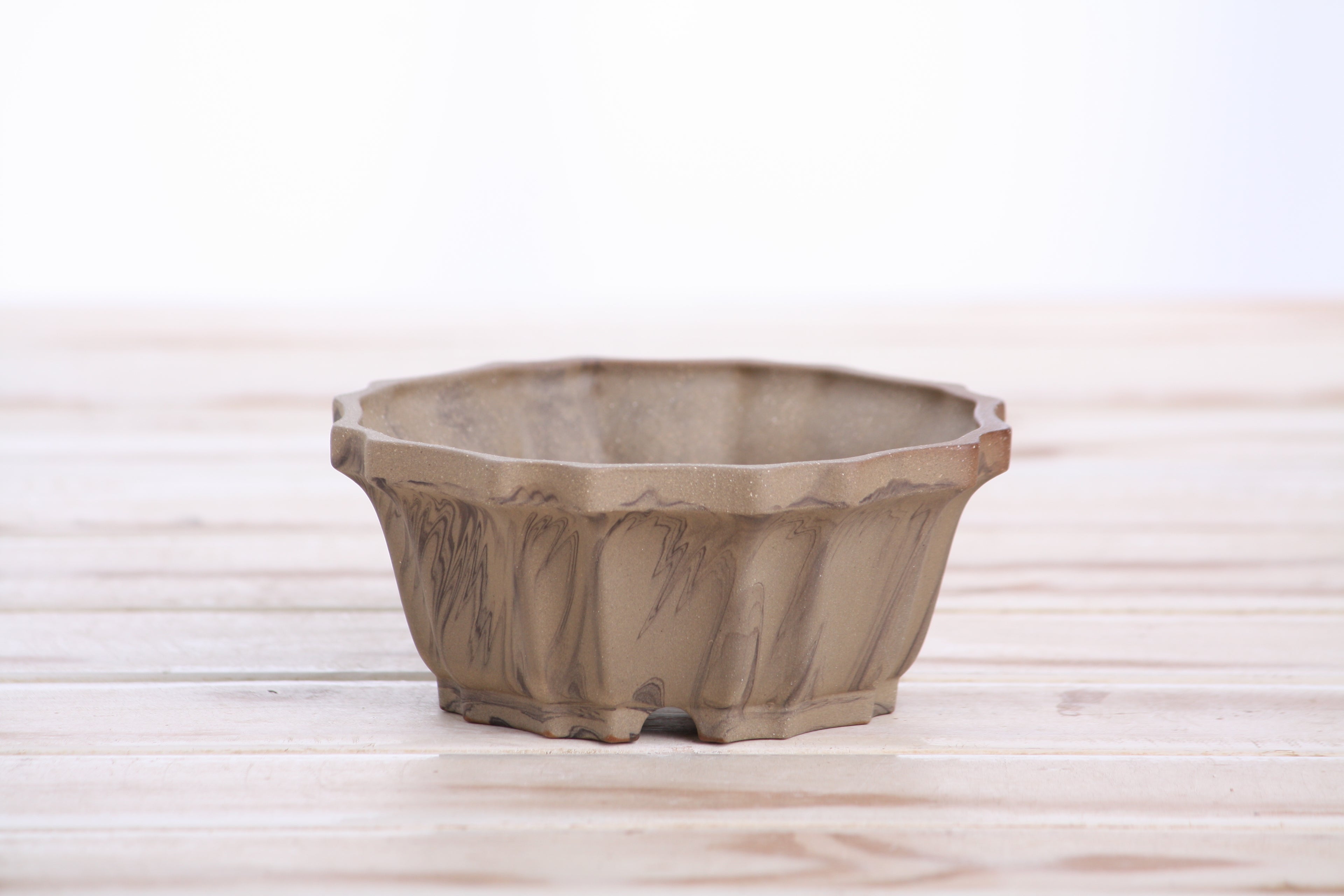 Willow Bonsai Ceramics Flower Design Bonsai Pot 4.5 Inch – Elegant Ceramic Bonsai & Succulent Planter, High‑Fired Frost‑Proof Stoneware with Drainage & Wiring Holes, Handmade in USA (Limited Edition 3)