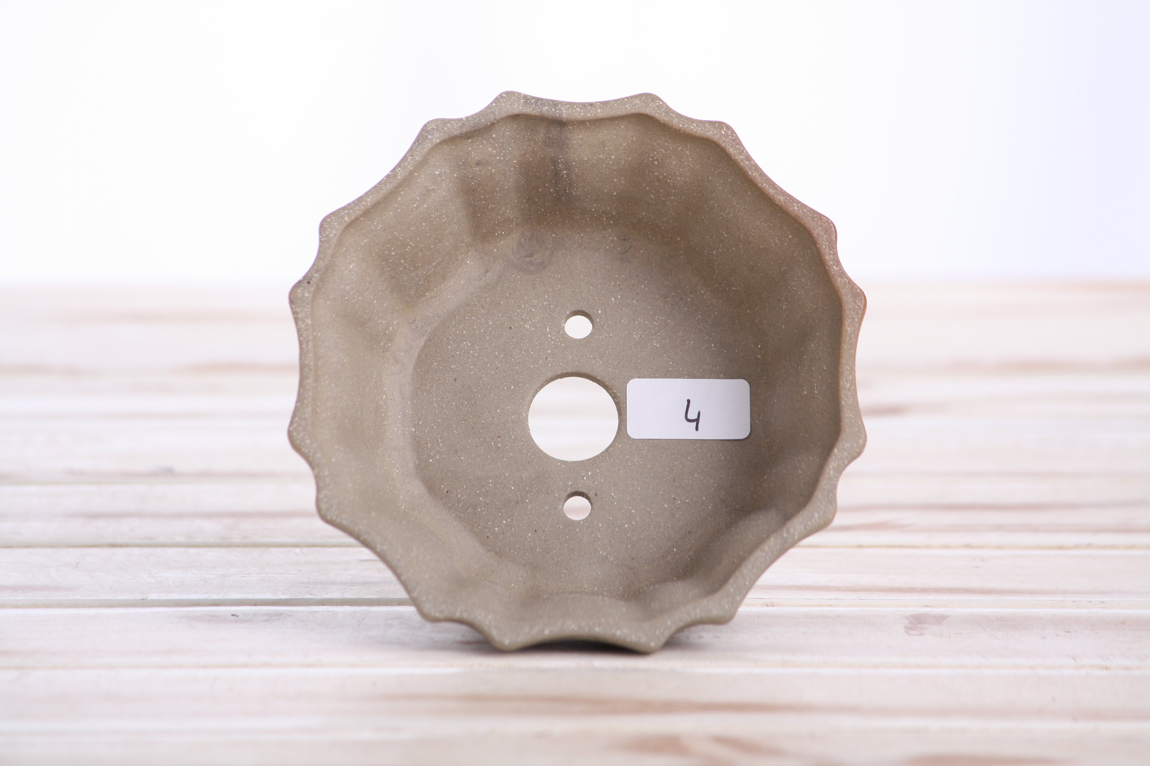 Willow Bonsai Ceramics Flower Design Bonsai Pot 4.5 Inch – Elegant Ceramic Bonsai & Succulent Planter, High‑Fired Frost‑Proof Stoneware with Drainage & Wiring Holes, Handmade in USA (Limited Edition 4)