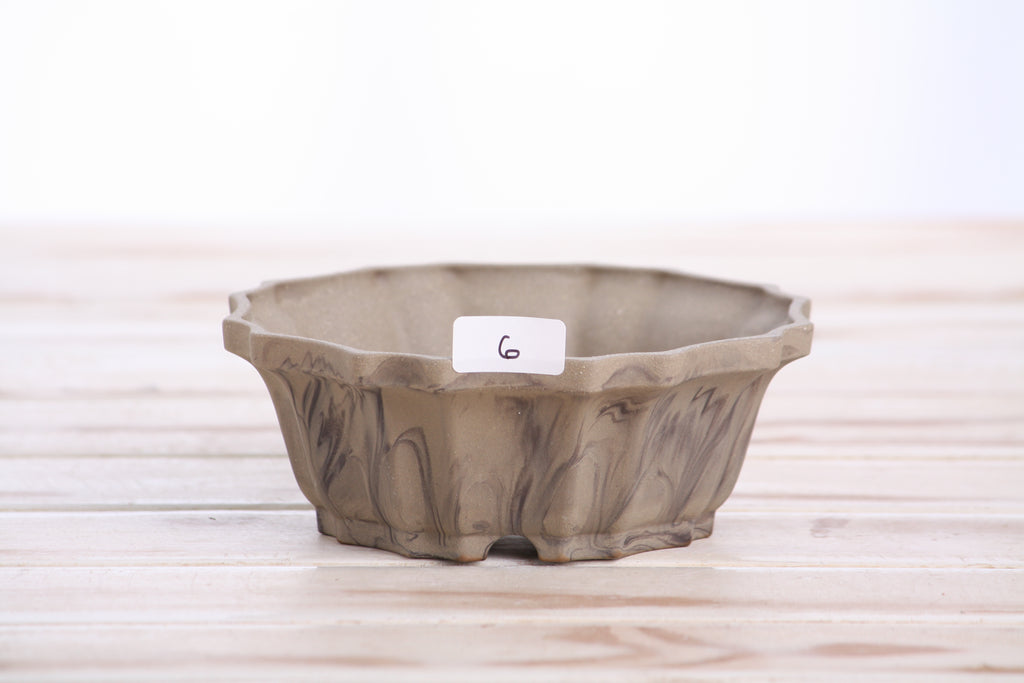 Willow Bonsai Ceramics Flower Design Bonsai Pot 5 Inch – Elegant Ceramic Bonsai & Succulent Planter, High‑Fired Frost‑Proof Stoneware with Drainage & Wiring Holes, Handmade in USA (Limited Edition 6)