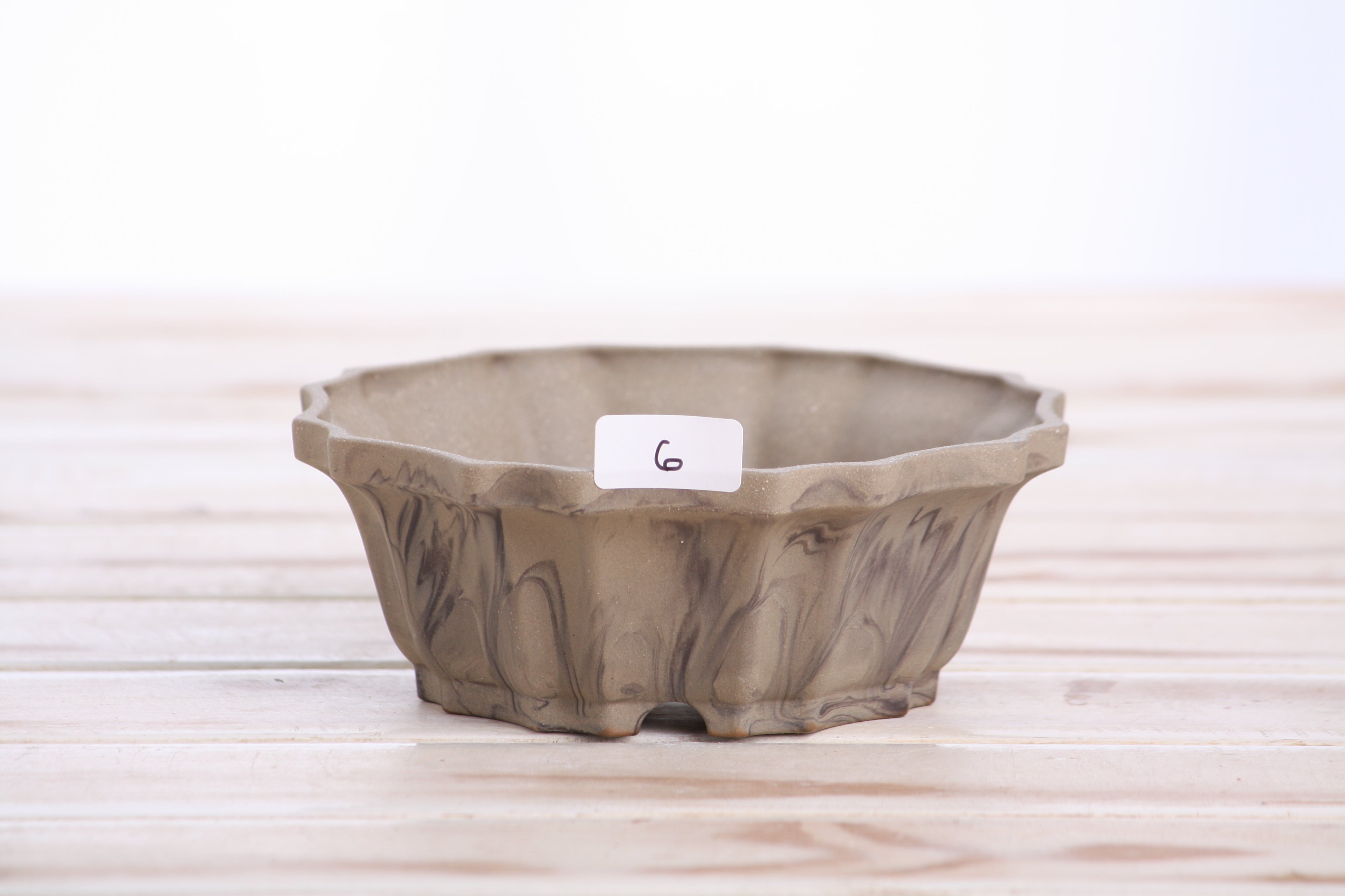 Willow Bonsai Ceramics Flower Design Bonsai Pot 5 Inch – Elegant Ceramic Bonsai & Succulent Planter, High‑Fired Frost‑Proof Stoneware with Drainage & Wiring Holes, Handmade in USA (Limited Edition 6)