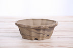 Willow Bonsai Ceramics Flower Design Bonsai Pot 5 Inch – Elegant Ceramic Bonsai & Succulent Planter, High‑Fired Frost‑Proof Stoneware with Drainage & Wiring Holes, Handmade in USA (Limited Edition 7)