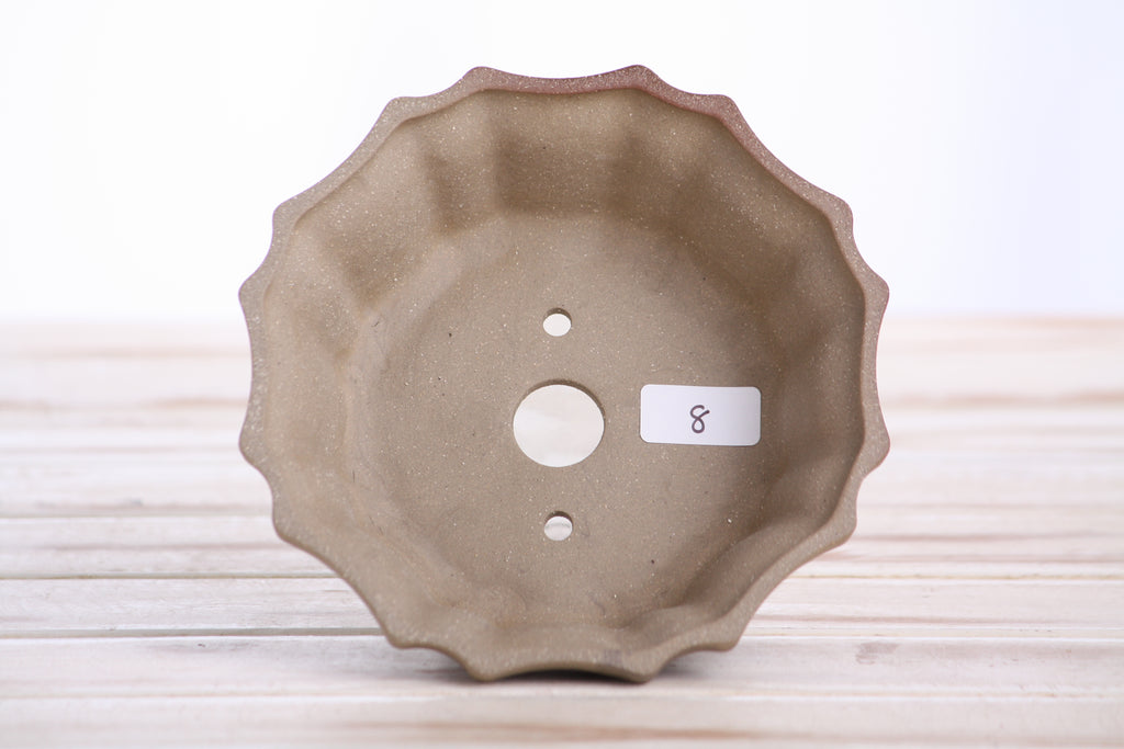 Willow Bonsai Ceramics Flower Design Bonsai Pot 5 Inch – Elegant Ceramic Bonsai & Succulent Planter, High‑Fired Frost‑Proof Stoneware with Drainage & Wiring Holes, Handmade in USA (Limited Edition 8)