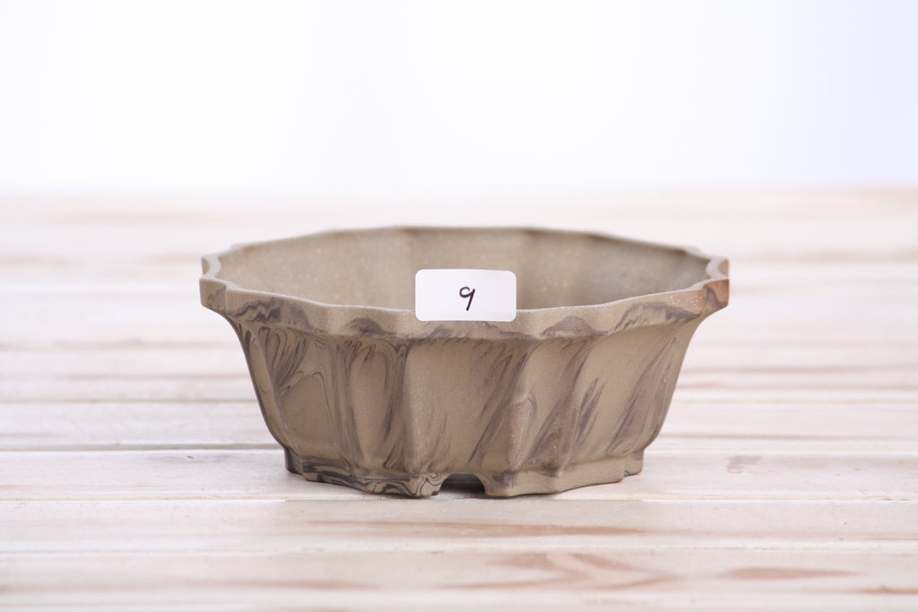 Willow Bonsai Ceramics Flower Design Bonsai Pot 5 Inch – Elegant Ceramic Bonsai & Succulent Planter, High‑Fired Frost‑Proof Stoneware with Drainage & Wiring Holes, Handmade in USA (Limited Edition 9)