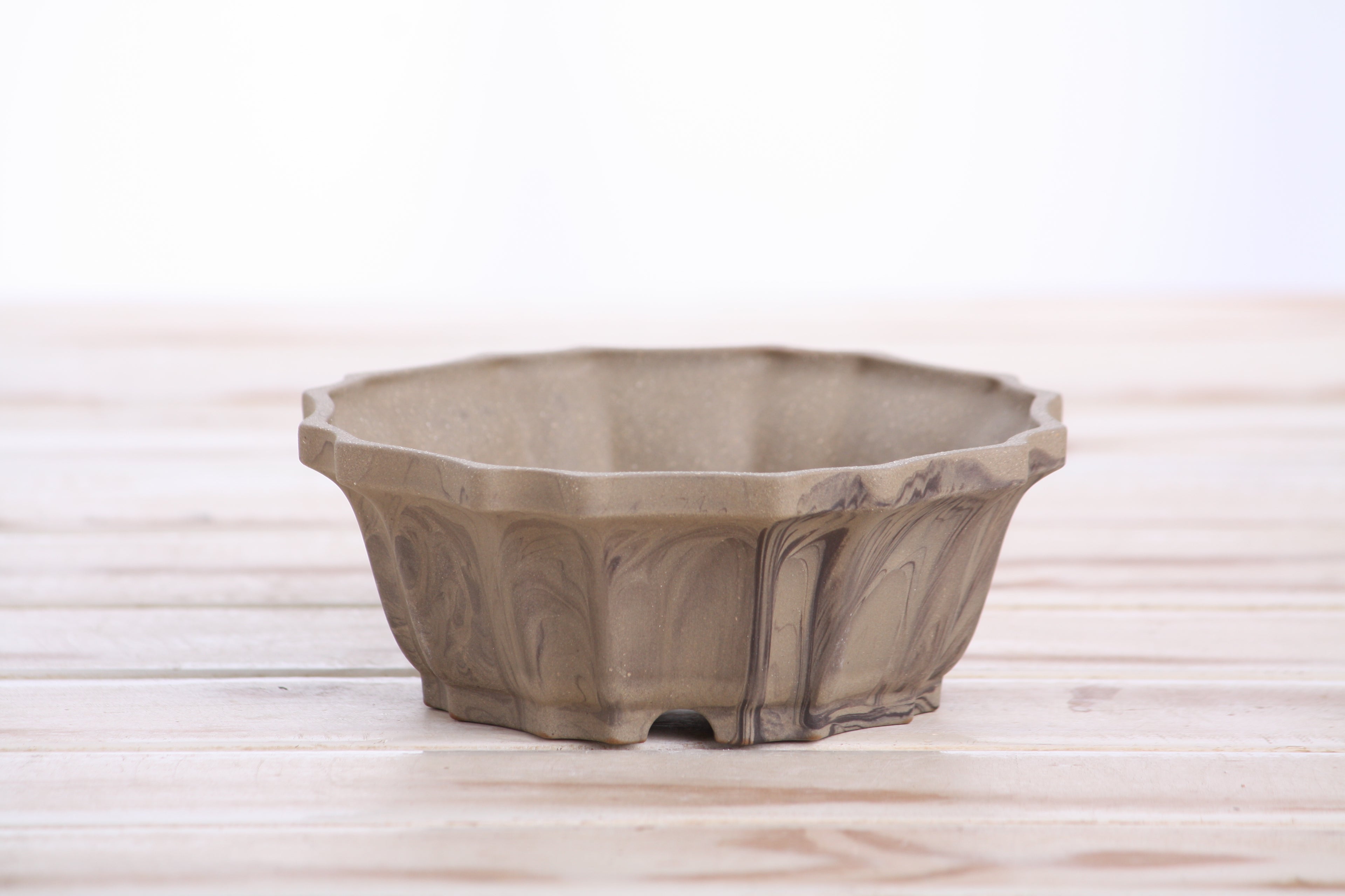 Willow Bonsai Ceramics Flower Design Bonsai Pot 5 Inch – Elegant Ceramic Bonsai & Succulent Planter, High‑Fired Frost‑Proof Stoneware with Drainage & Wiring Holes, Handmade in USA (Limited Edition 9)