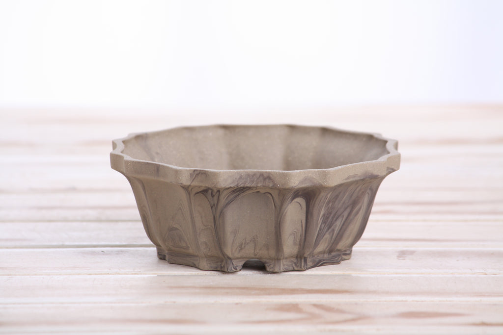 Willow Bonsai Ceramics Flower Design Bonsai Pot 5 Inch – Elegant Ceramic Bonsai & Succulent Planter, High‑Fired Frost‑Proof Stoneware with Drainage & Wiring Holes, Handmade in USA (Limited Edition 10)